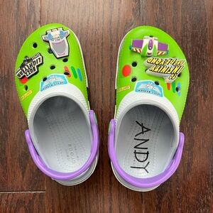 Crocs kids children size 10 Buzz Lightyear Toy Story like new